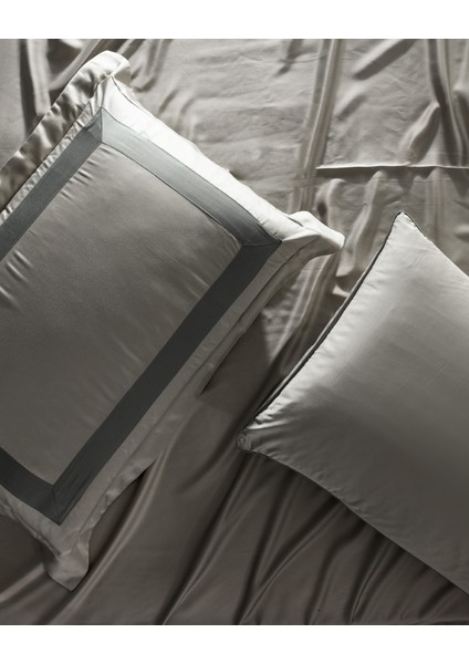 Samoa King Size Bambu Saten Nevresim Takımı - Haki