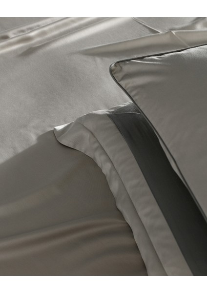 Samoa King Size Bambu Saten Nevresim Takımı - Haki