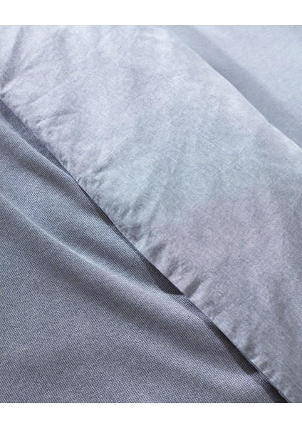 Nuage Tek Kişilik %100 Pamuk İpliği Boyalı Nevresim Takımı - Lacivert