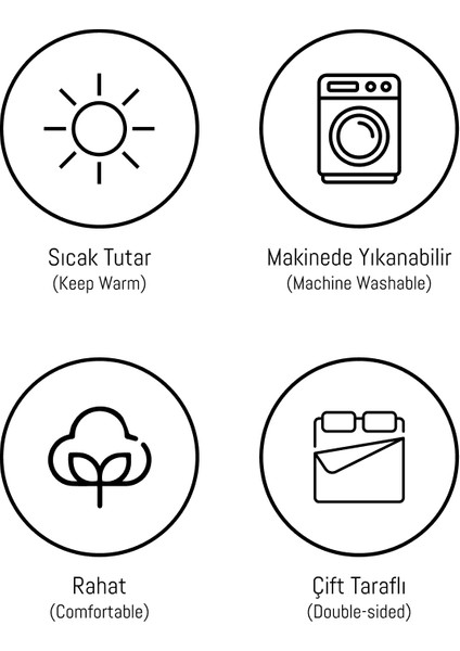 Beth Çift Kişilik Welsoft Uyku Seti - Antrasit