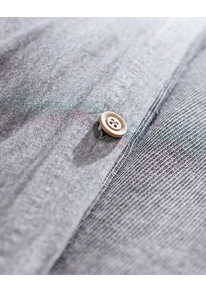 Nuage Tek Kişilik %100 Pamuk İpliği Boyalı Nevresim Takımı - Antrasit