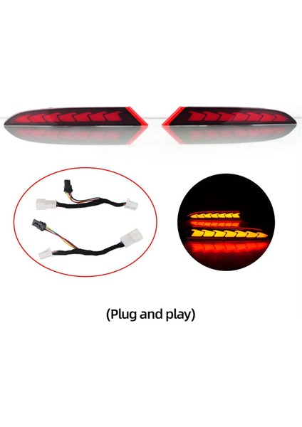 Byd Atto 3 2022-2024 Arka Sis Lambası Fren Lambası Için Arka Tampon Işık Kuyruğu Işık Yansıtıcı (Yurt Dışından) modelleri