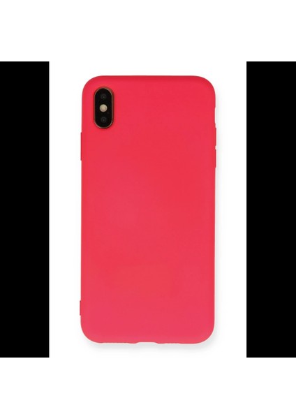 iPhone Xs Max Kılıf Nano Içi Kadife Silikon