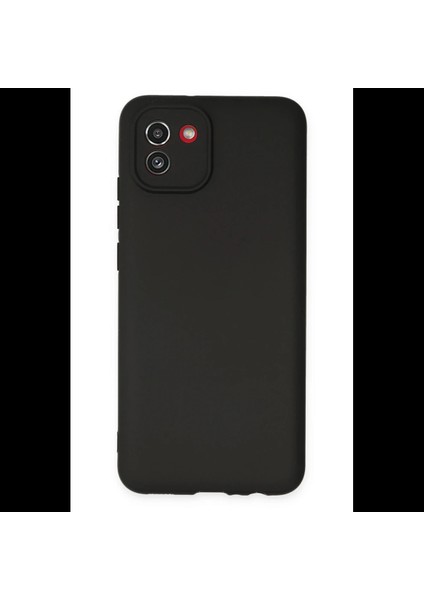Samsung Galaxy A03 Kılıf First Silikon - Siyah