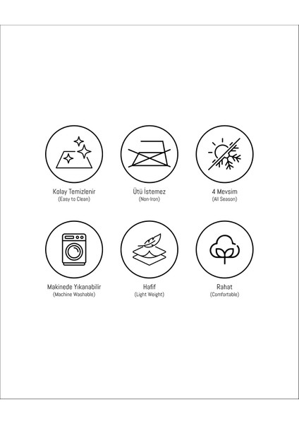 Mona Çift Kişilik Uyku Seti - Pudra