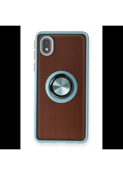 Samsung Galaxy A01 Core Kılıf Montreal Yüzüklü Silikon Kapak