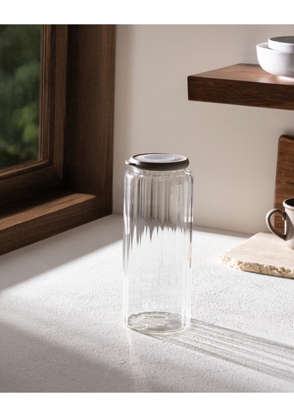 Voyana Optikli Borosilikat Cam Kavanoz - 1200 ml fırsatları