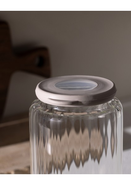 Voyana Optikli Borosilikat Cam Kavanoz - 1200 ml