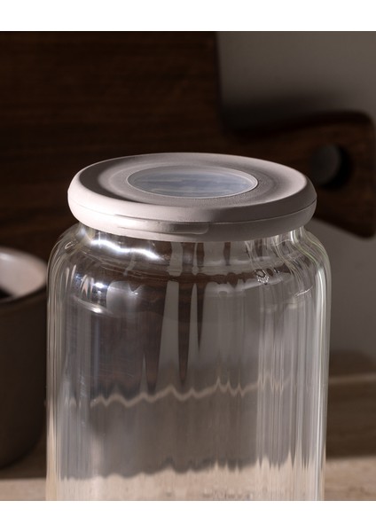 Voyana Optikli Borosilikat Cam Kavanoz - 960 ml