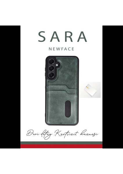 Samsung Galaxy A06 Kılıf Sara Kartvizitli Deri Kılıf fiyatları
