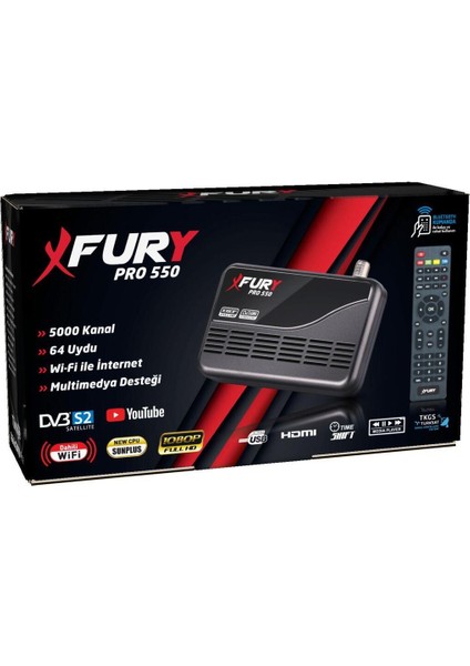 Siyah Full Hd Wi-Fi ile Sınırsız Sinema Paketli Tak Çalıştır Uydu Alıcısı modelleri