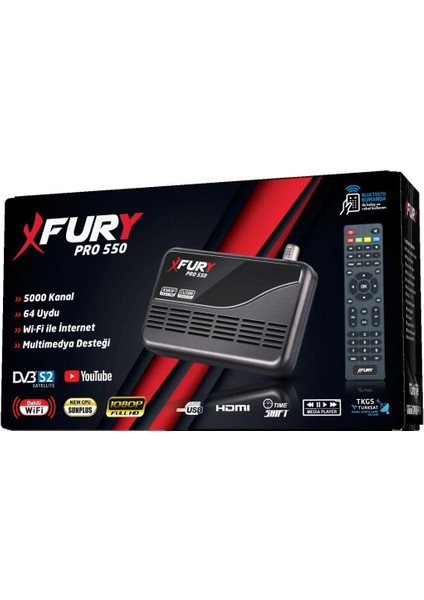 Siyah Full Hd Wi-Fi ile Sınırsız Sinema Paketli Tak Çalıştır Uydu Alıcısı fırsatları