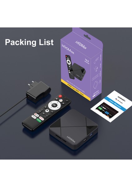 4K Android Tv Kutusu, 2gb Ram, 16GB Depolama, Air Mouse, Wifi6, Bluetooth 5.4, Ethernet modelleri