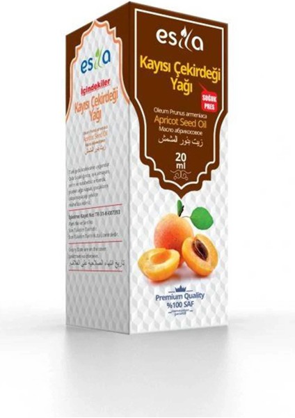 Kayısı Çekirdeği Yağı 20 Ml.