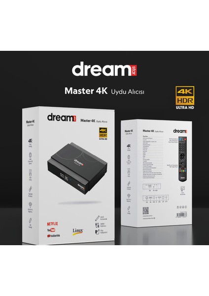 Yüksek Çözünürlük 4K Uydu Alıcısı, Siyah, Kesintisiz Eğlence modelleri