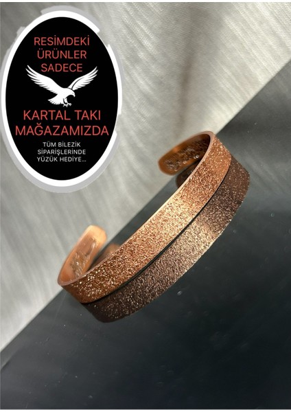 Desenli Ayetel Kürsi Yazılı Safbakır Bilezik Silinmez Kararmaz Oksitlenmez