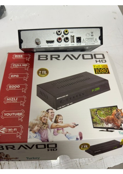 Full Hd Uydu Alıcısı, Bıss, Epg, Hızlı Kanal Geçiş, Youtube, Wi-Fi Siyah fırsatları