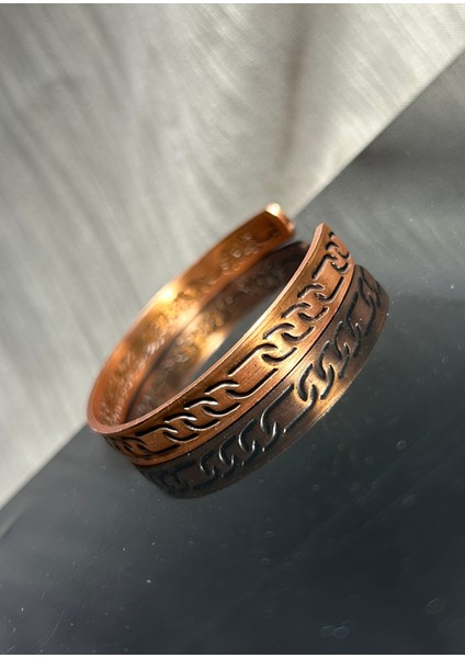 Desenli Ayetel Kürsi Yazılı Safbakır Bilezik Silinmez Kararmaz Oksitlenmez modelleri