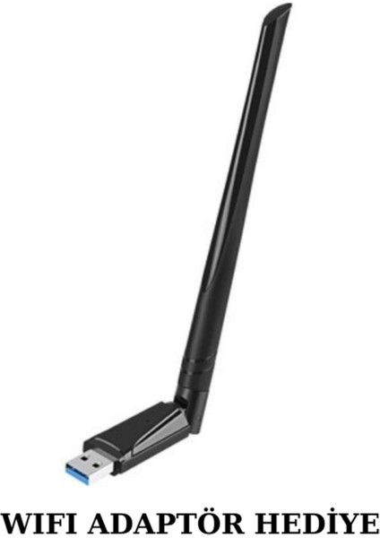 Siyah Uydu Alıcısı, Wi-Fi Adaptör ve Hediye Canaklı Canaksızi F-Ree-Ip-Tv indirimleri