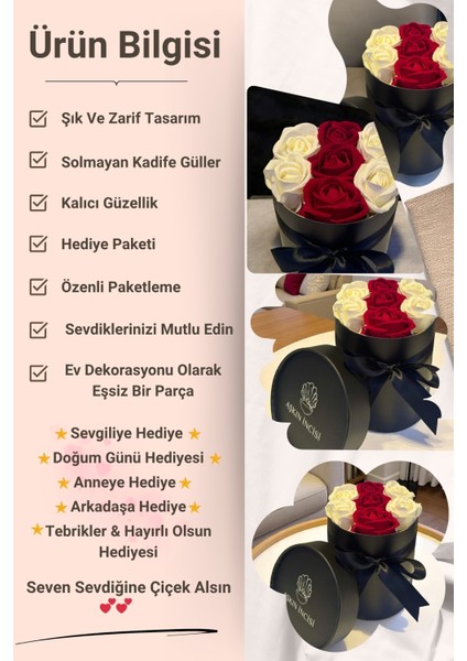 Sevgiliye Özel Hediye Gül Kutu Kırmızı Beyaz Hediyelik Çiçek Doğum Günü Sepeti Kız Arkadaşa Sevgili fiyatları