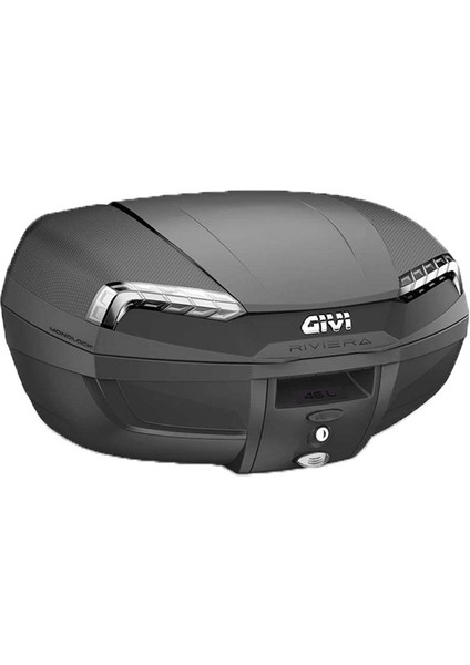 E46NT Tech Riviera Motosiklet Arka Çanta Gri Reflektörlü