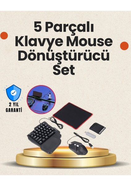 Ds-Derin Bluetooth 5.3 Mobil Oyun Klavye Mouse Seti | Fps ve Battle Royale Için