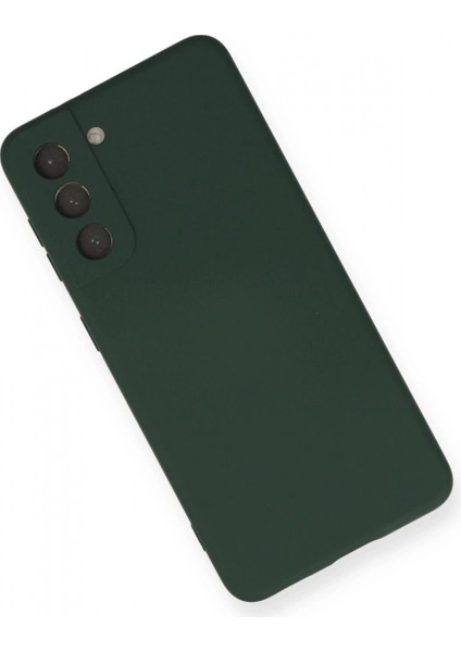 Samsung Galaxy S21 Kılıf Nano Içi Kadife Silikon - Koyu Yeşil modelleri