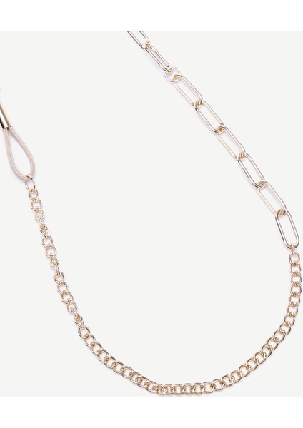 Zincir Detaylı Gold Kolye fiyatları