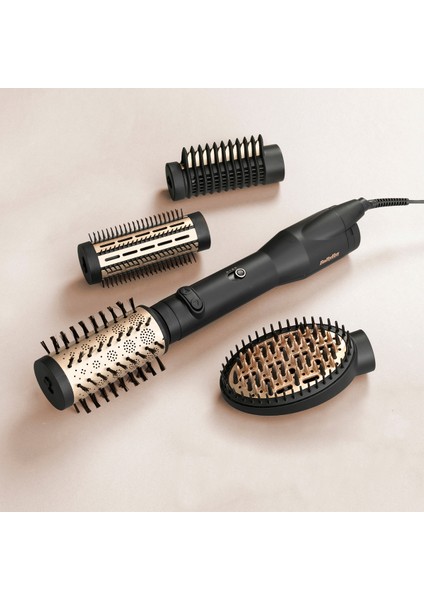 Hava Üflemeli Döner Başlıklı Saç Şekillendirici Set, 650W, 4 Başlık, Şık ve Pratik Kullanım fiyatları