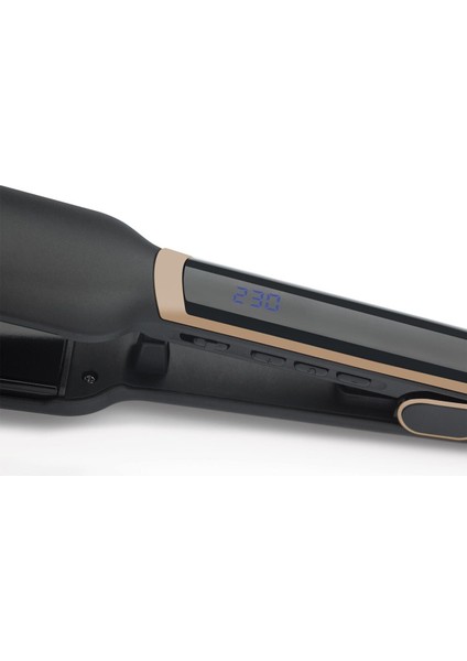 Geniş Saç Düzleştirici, Keratin ve Argan Yağı ile Seramik Plaka Siyah fırsatları
