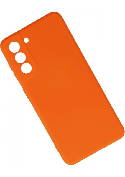 Samsung Galaxy S21 Kılıf Nano Içi Kadife Silikon - Turuncu fiyatları