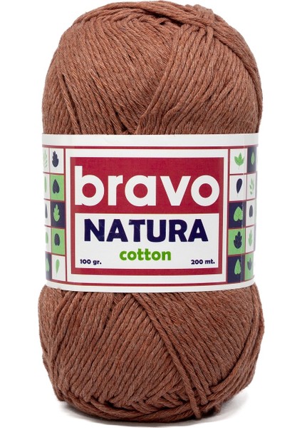 Natura %100 Koton Iplik 100 Gram 200 Metre (Renk Kodu:506) Tarçın fiyatları