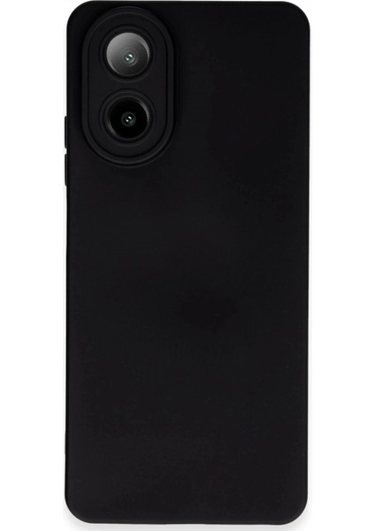 Oppo A38 Kılıf Nano Içi Kadife Silikon - Siyah