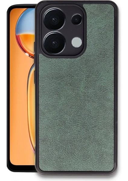 Xiaomi Redmi Note 13 Pro 5g Kılıf Aras Deri Kapak - Koyu Yeşil