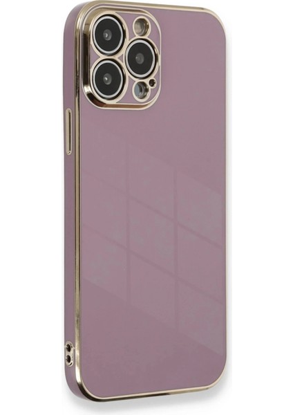 iPhone 13 Pro Kılıf Volet Silikon - Mor