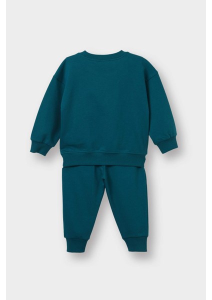 Erkek Bebek 2'li Takım Baskılı Sweatshirt Eşofman Altı E8985A525AU fırsatları