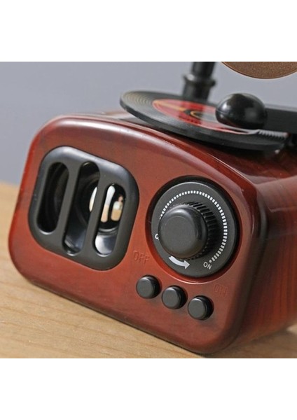 Ahşap Desenli Gramofon Müzik Kutusu Retro Nostaljik Müzik Çalar modelleri