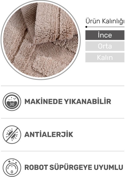 Bath Antibakteriyel Banyo Paspası 80 x 50 | Dekoratif, Yıkanabilir, Tüylenme Yapmaz, Yumuşak Doku fiyatları