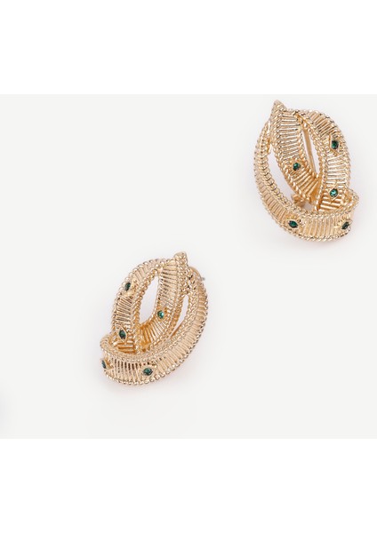 Dokulu Gold Küpe fiyatları