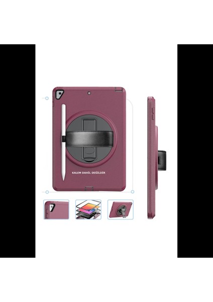 iPad 10.2 (7.nesil) Kılıf Hand Strap Tablet Kılıfı fiyatları