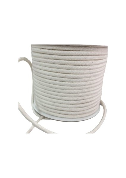 Bağcık Ipi Pamuk 1 cm Krem 1 Metre