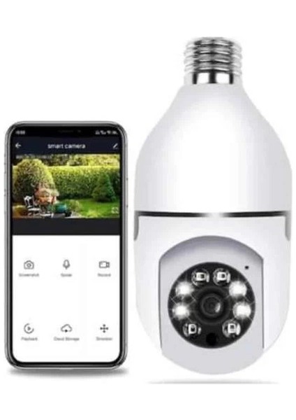 Akıllı Kamera Wifi Kamera Duylu Ampul Görünümlü 360 Derece Dönebilen Ev Kamerası (Kopya) fırsatları