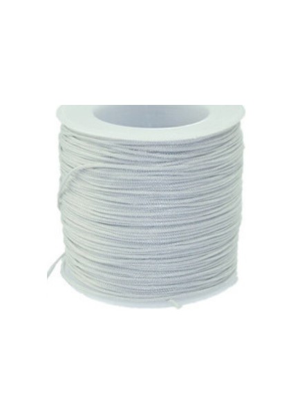 Paraşüt Ipi, Bileklik-Kolye Örgü Ipi 1 mm 50 Metre Gri