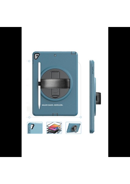 iPad 10.2 (7.nesil) Kılıf Hand Strap Tablet Kılıfı fiyatları