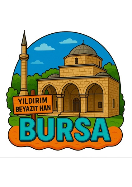 Magnet Yıldırım Beyazıt Han Küllüyesi Temalı Buzdolabı ve Koleksiyon Için