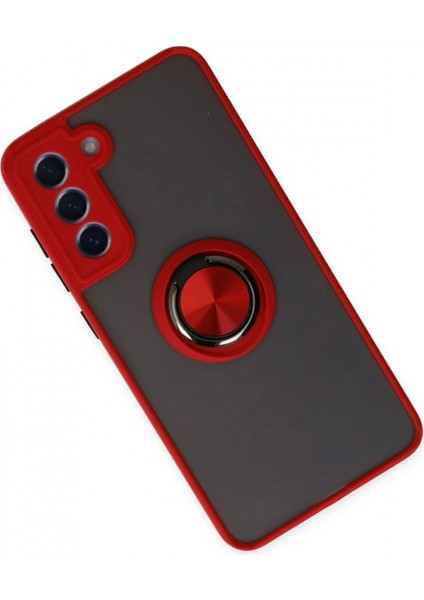 Samsung Galaxy S21 Fe Kılıf Montreal Yüzüklü Silikon Kapak - Kırmızı fiyatları