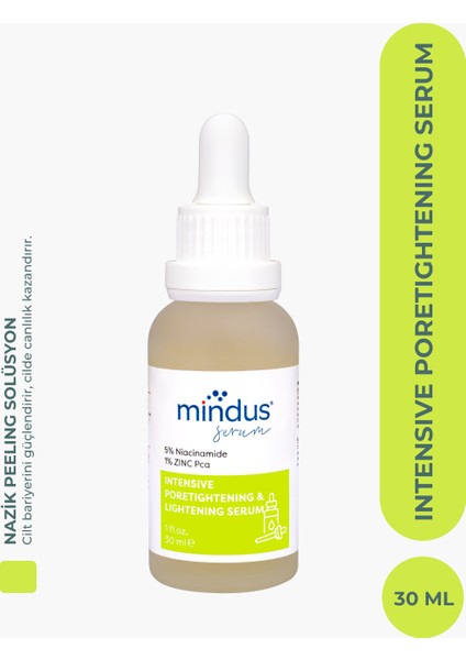 Niacinamide Cilt Bakım Serumu 30 ml (Niacinamide 5% & Zinc Pca 1%)