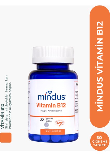 Vitamin B12 30 Çiğneme Tablet