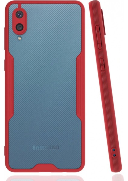 Samsung Galaxy A02 Kılıf Platin Silikon - Kırmızı