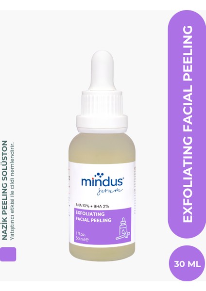 Aha & Bha Exfoliating Peeling Cilt Serumu 30 ml (Aha 10% + Bha 2%)